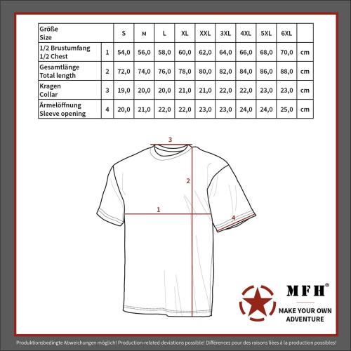 MFH US T-Shirt Hunter halbarm Jagd Print Shirt Army Wald Tarnshirt Neu